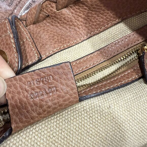 Authentic GUCCI Bamboo Guccissima Leather Tote Bag Brown Tassel 218780 - Picture 14 of 14